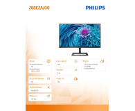 PHILIPS 28'' 288E2A/00 Czarny - 652180 - zdjęcie 4